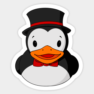 Penguin Rubber Duck Sticker